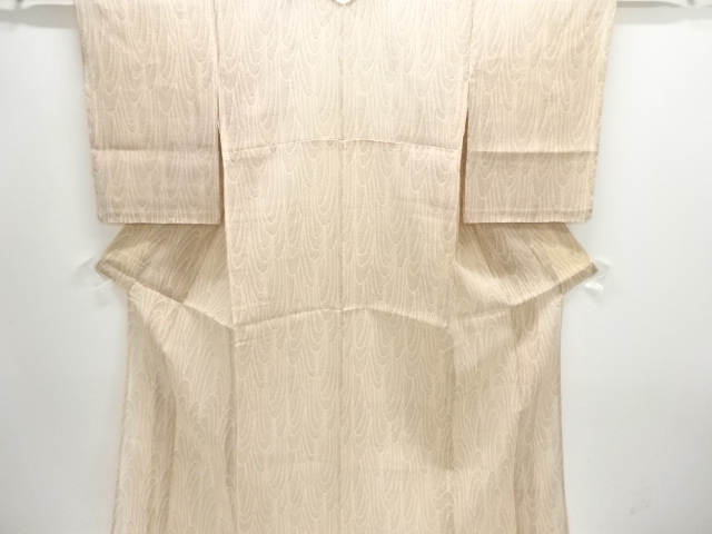 抽象模様織り出し夏十日町紬着物